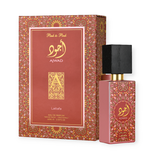 Lattafa Ajwad Pink to Pink Eau de Parfum bottle