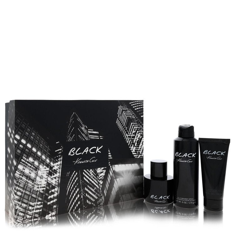 Kenneth Cole Black Eau de Toilette 3-Piece Gift Set for Men